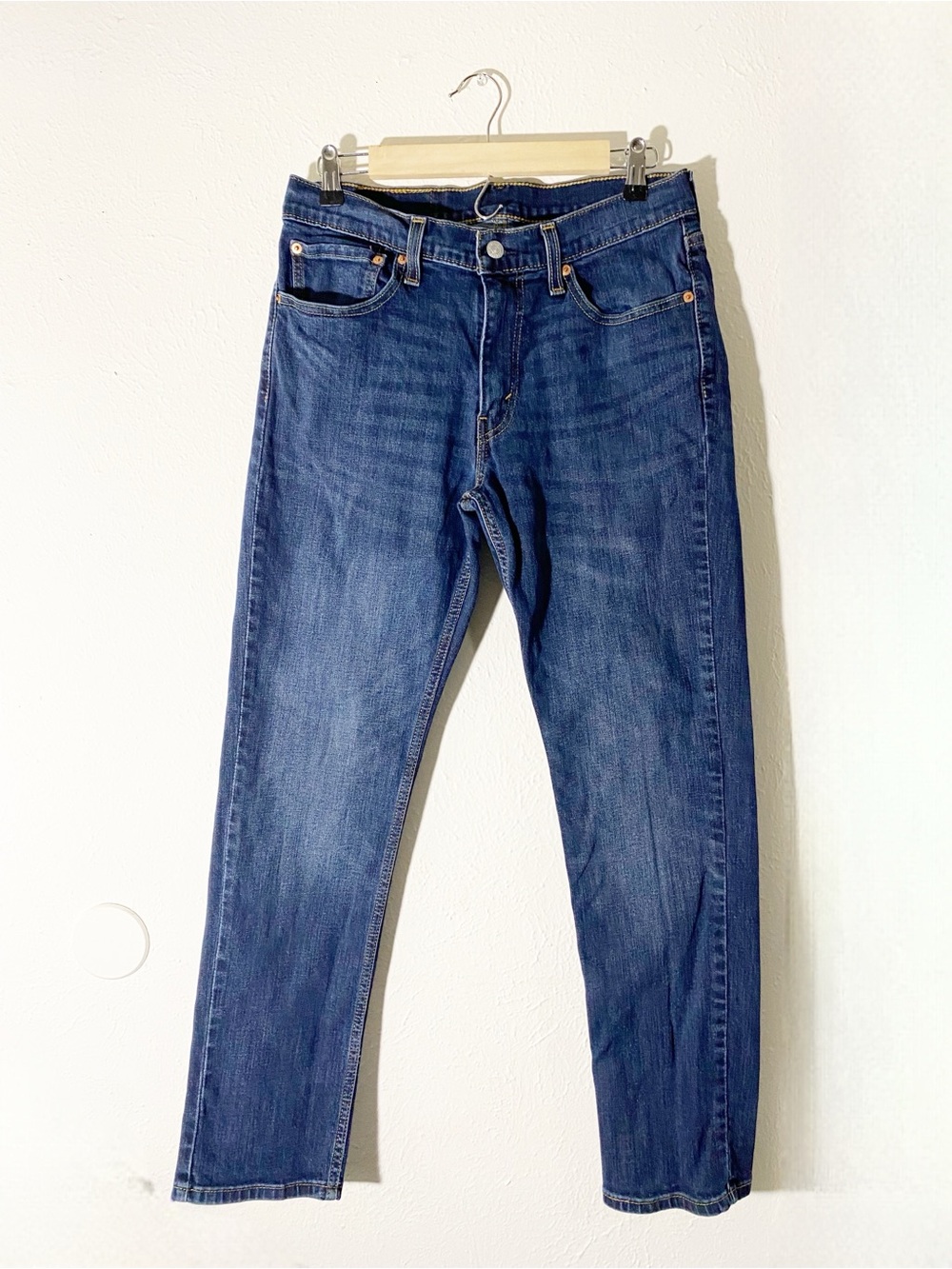 Levi's Men's 511 Slim Fit Blue Denim Jeans Medium Wash 5-Pocket Logo Zip 32x30